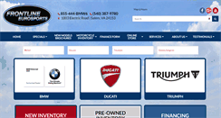 Desktop Screenshot of frontlineeurosports.com